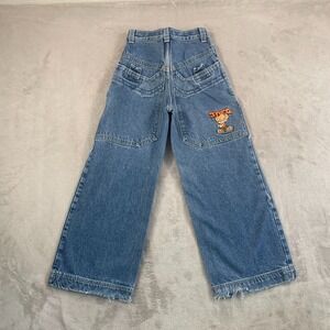 JNCO Action Packed Jeans 24 Y2K Baggy Wide Leg Streetwear Skater Rave FlameHead